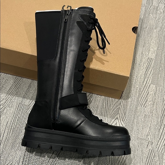 UGG Women's Black Lace Up Boots - Picture 4 of 5